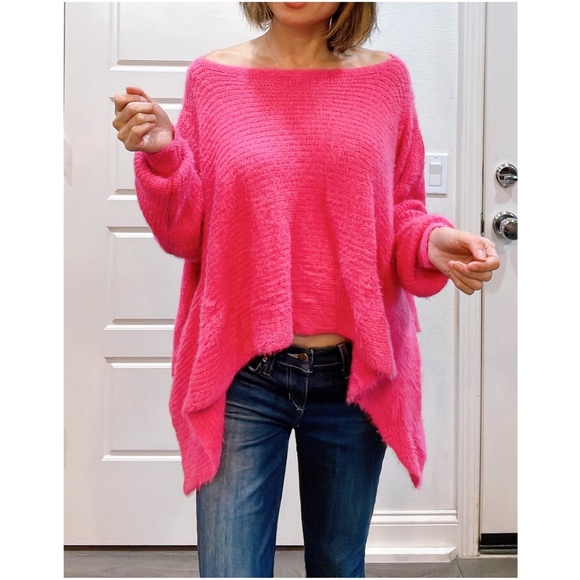 02 Cozy Sharkbite Hem Loose Fit Sweater - Picture 3 of 8